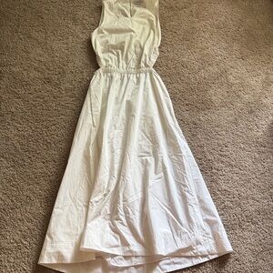 Babaton White High Low Dress